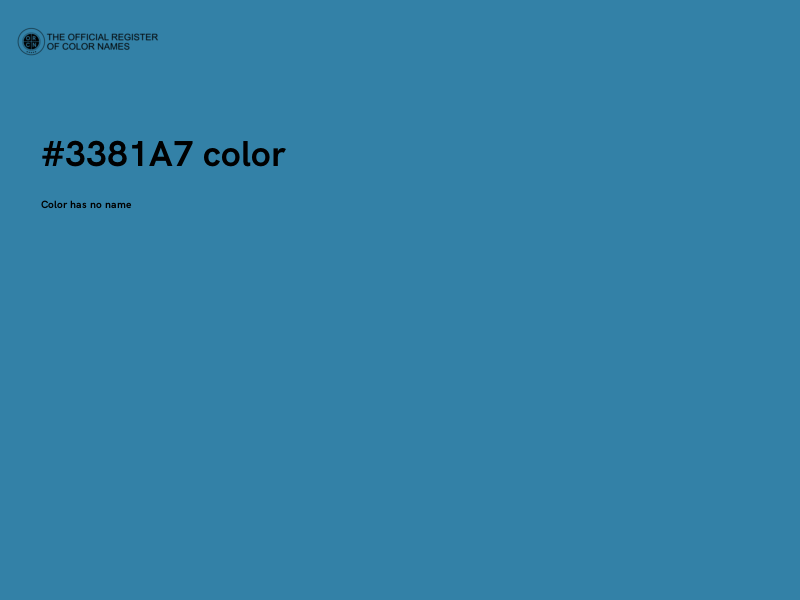 #3381A7 color image