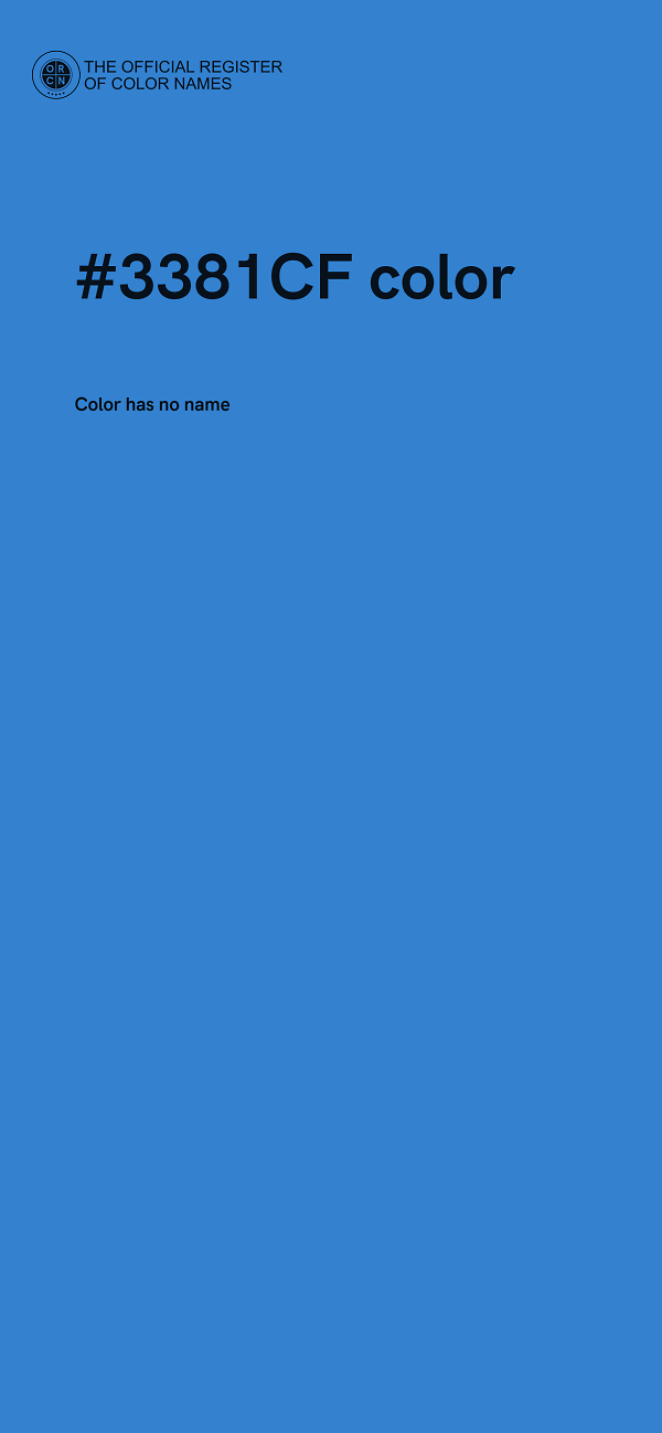#3381CF color image