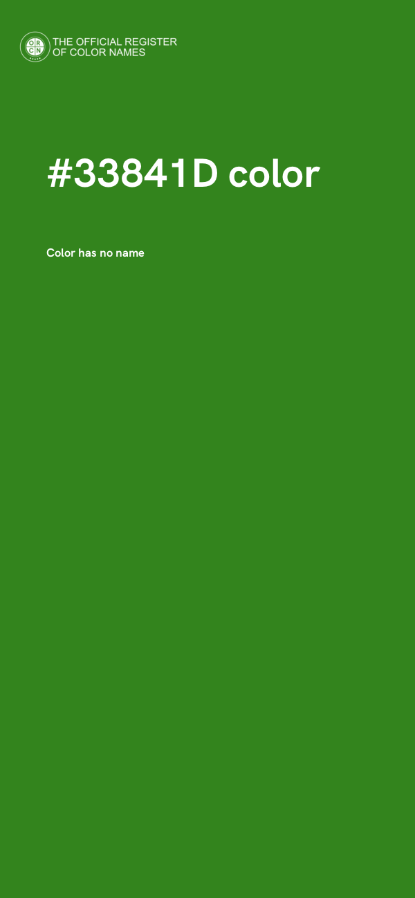 #33841D color image