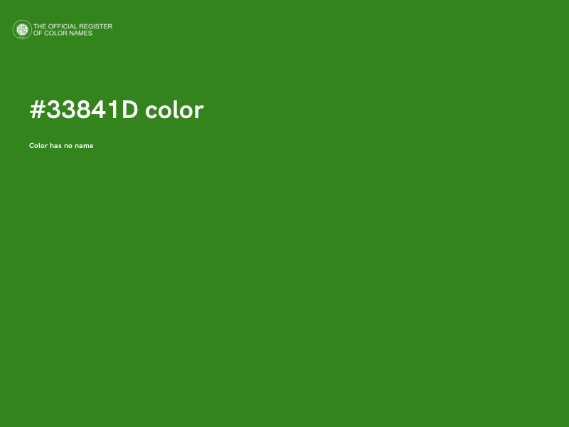 #33841D color image