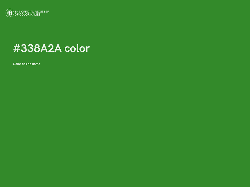 #338A2A color image