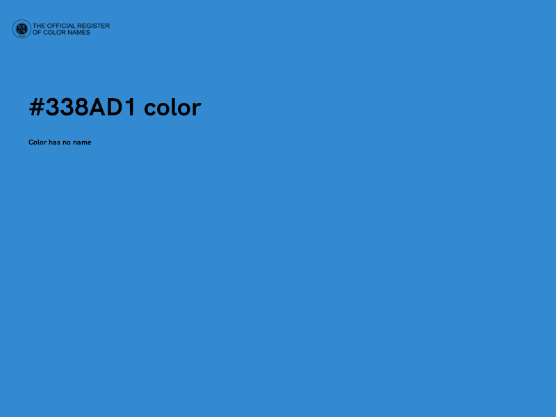 #338AD1 color image