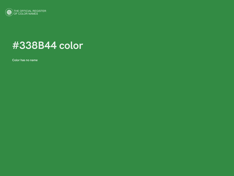 #338B44 color image
