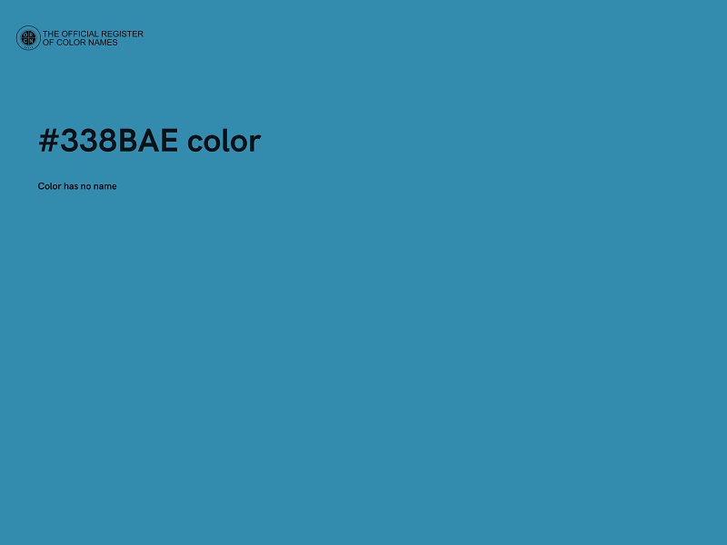 #338BAE color image