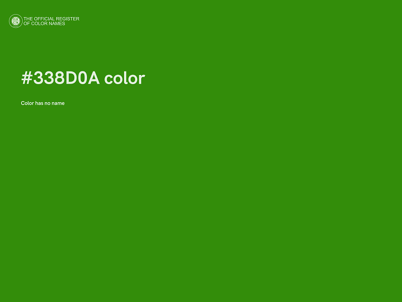 #338D0A color image