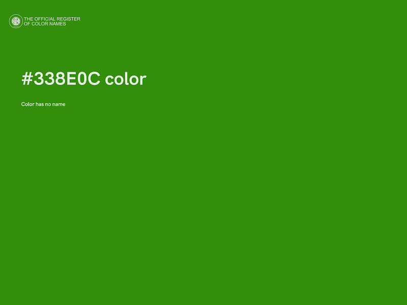 #338E0C color image
