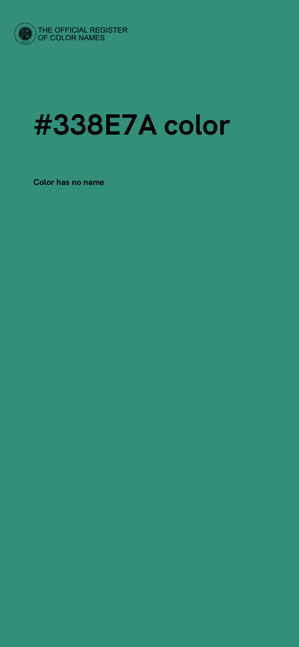 #338E7A color image