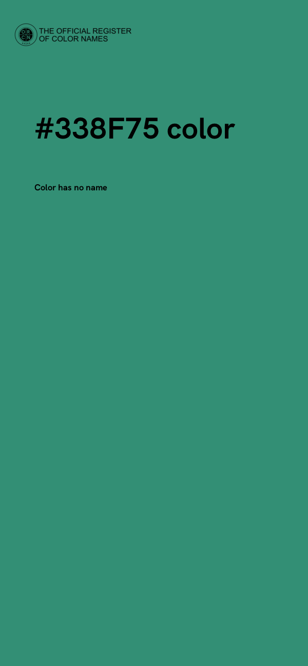 #338F75 color image