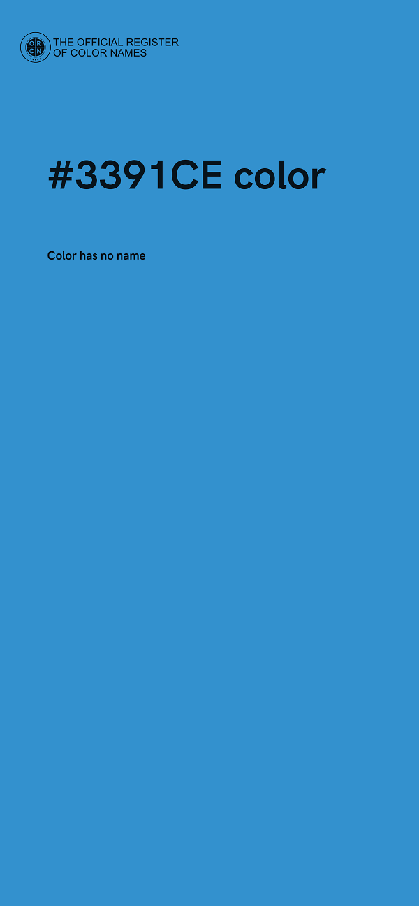 #3391CE color image