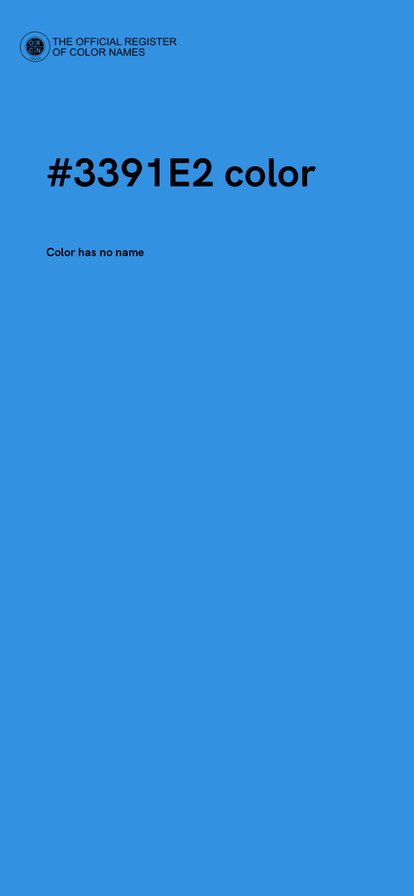 #3391E2 color image