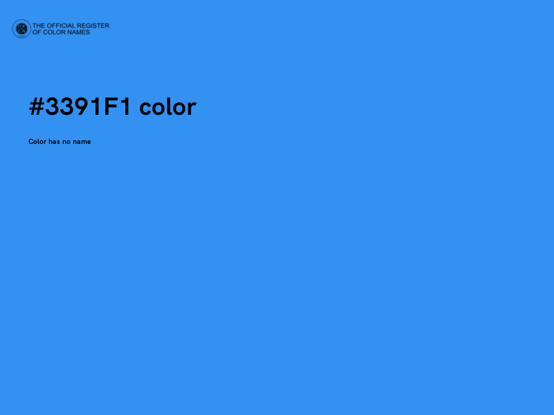 #3391F1 color image