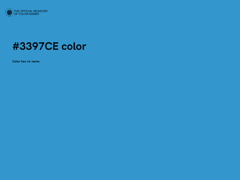 #3397CE color image