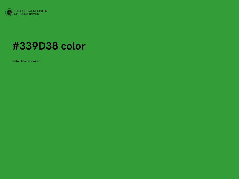 #339D38 color image
