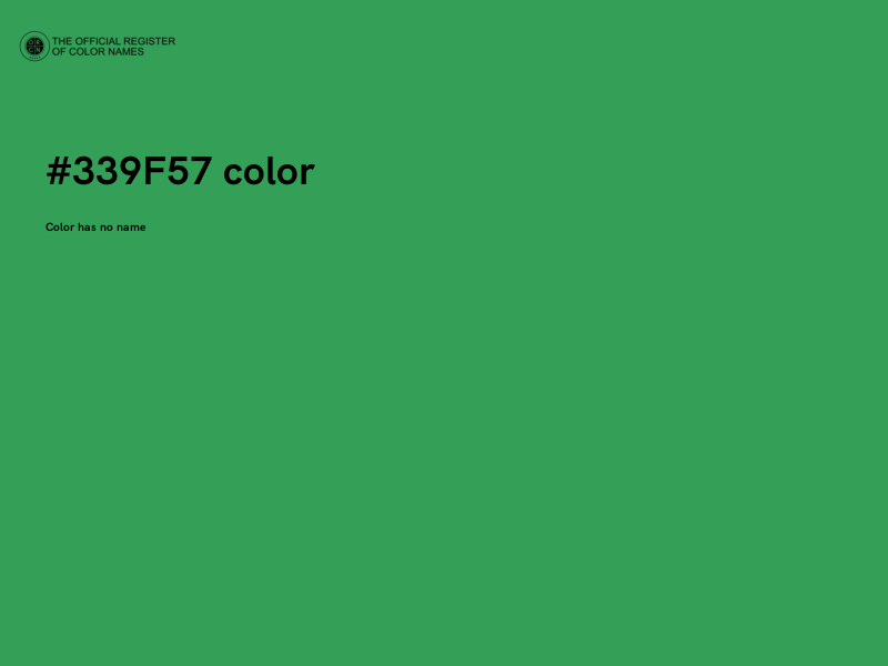 #339F57 color image