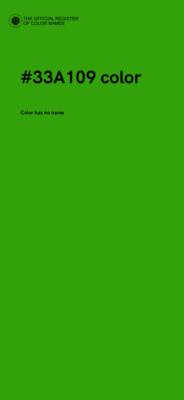 #33A109 color image