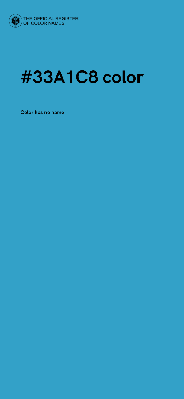 #33A1C8 color image