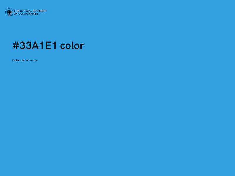 #33A1E1 color image