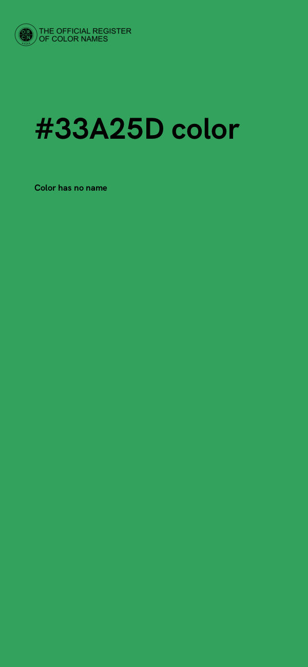 #33A25D color image