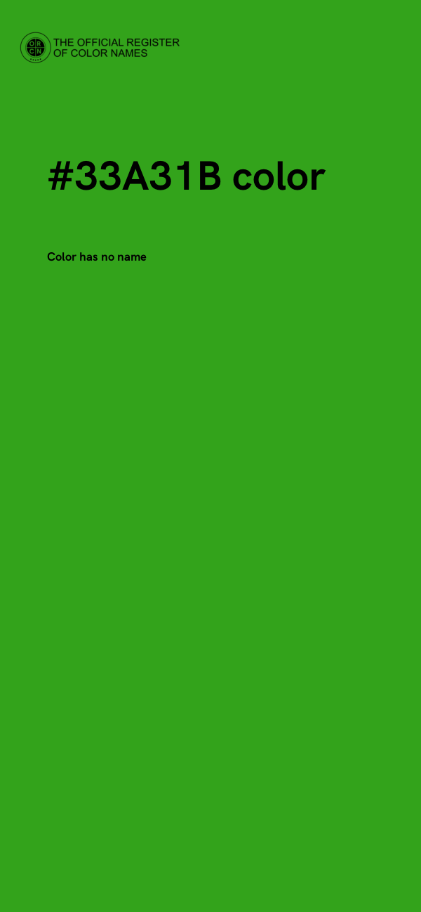 #33A31B color image