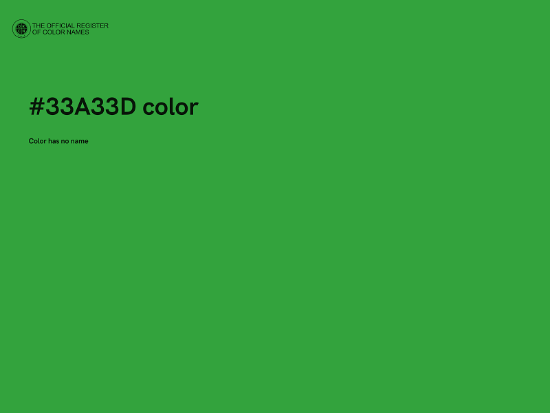 #33A33D color image