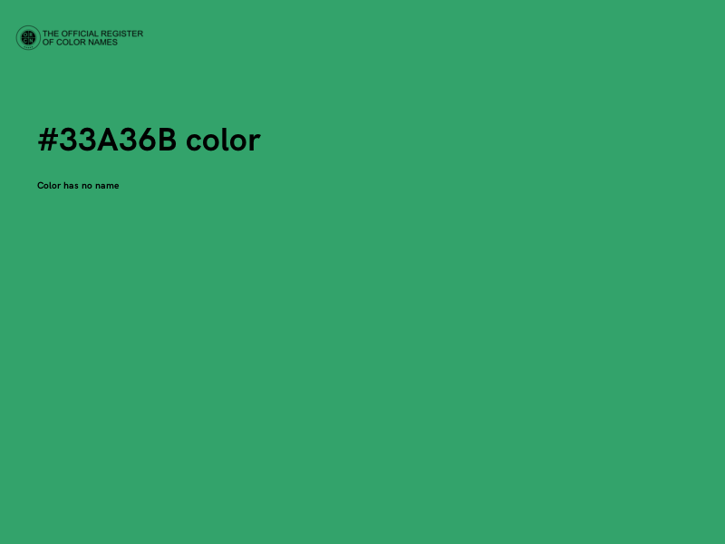 #33A36B color image