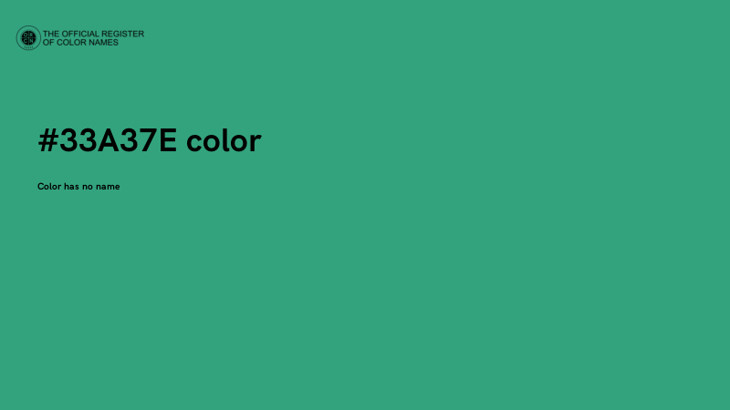 #33A37E color image