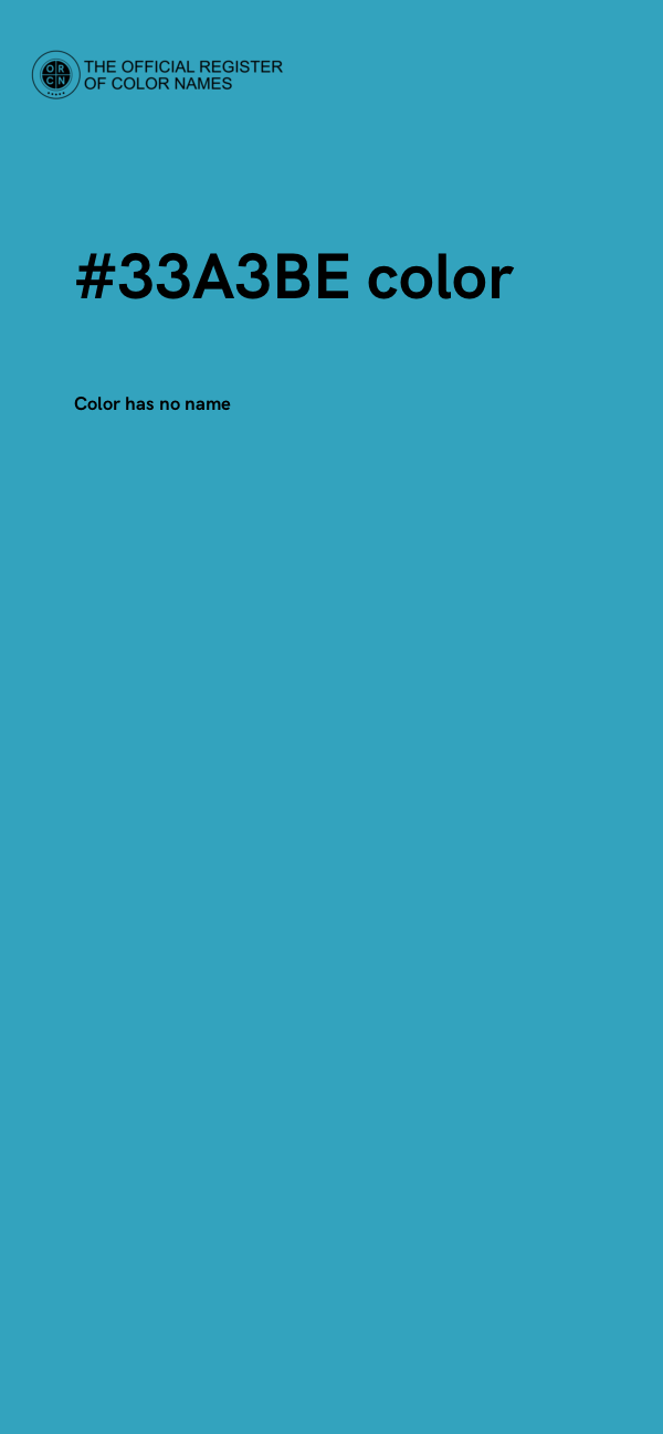 #33A3BE color image