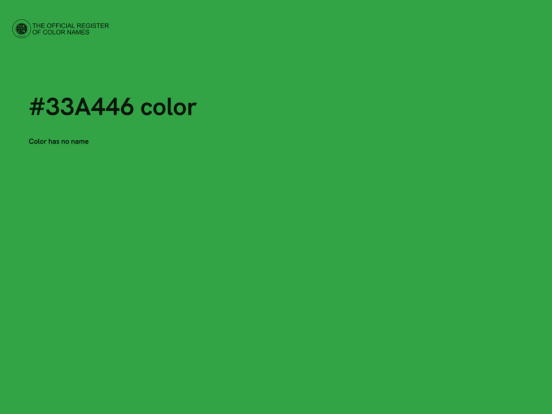 #33A446 color image