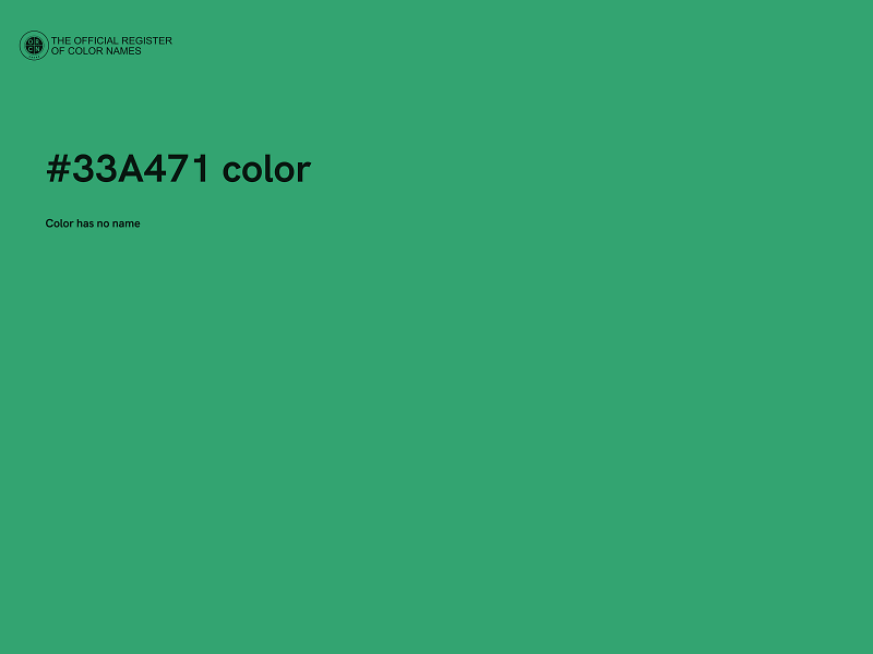 #33A471 color image