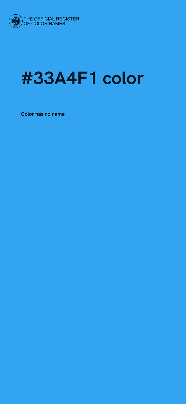 #33A4F1 color image