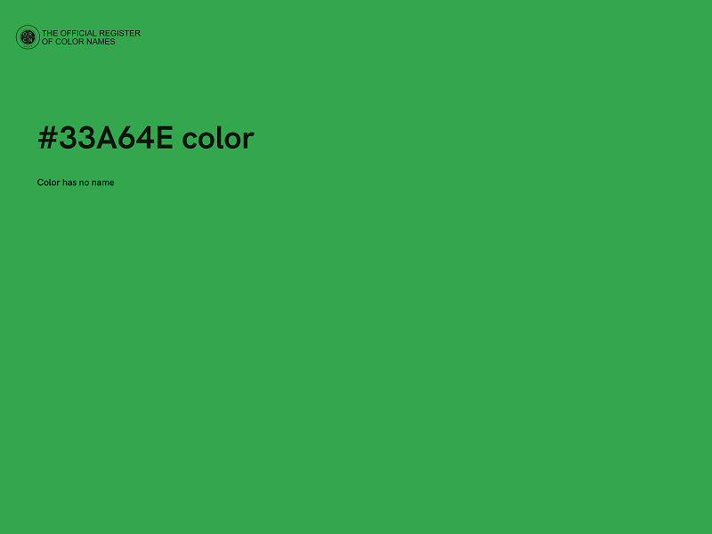 #33A64E color image