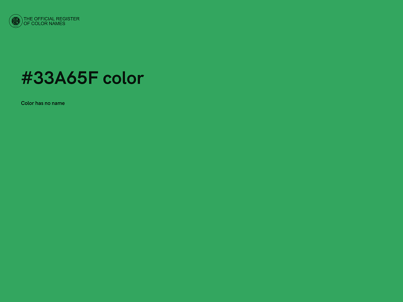 #33A65F color image