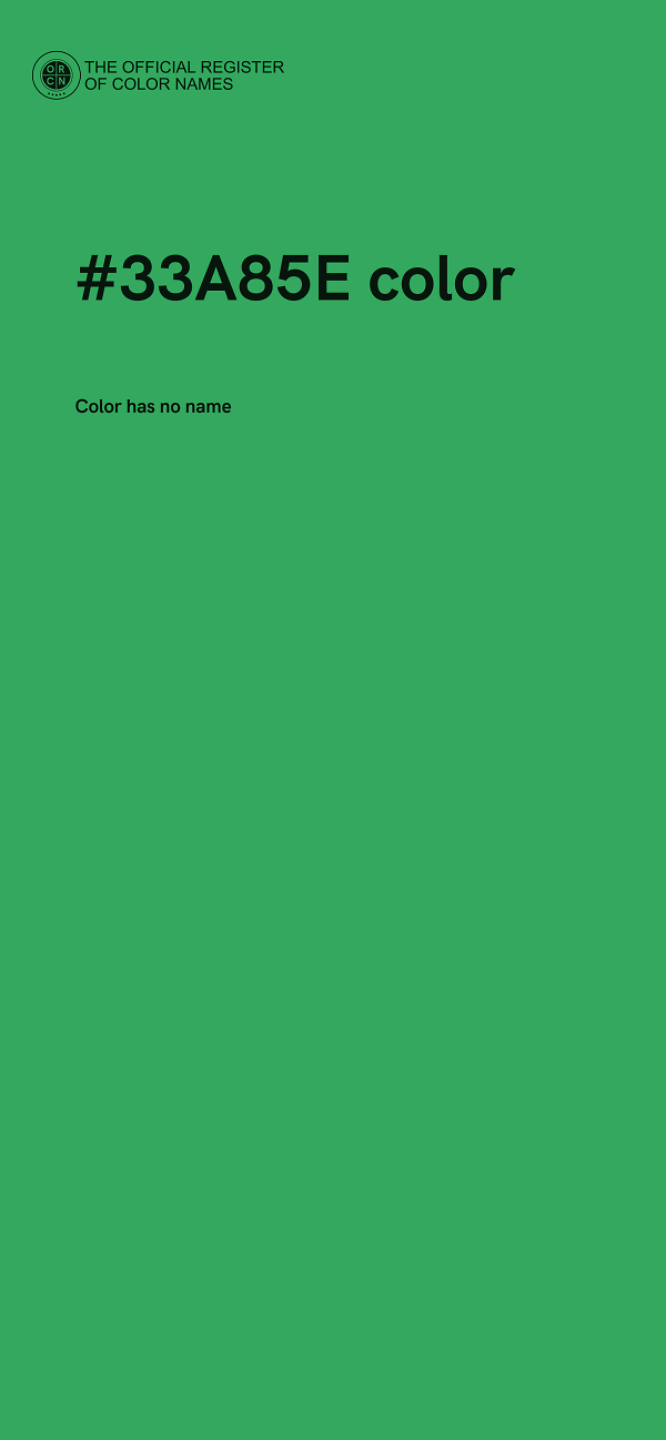 #33A85E color image