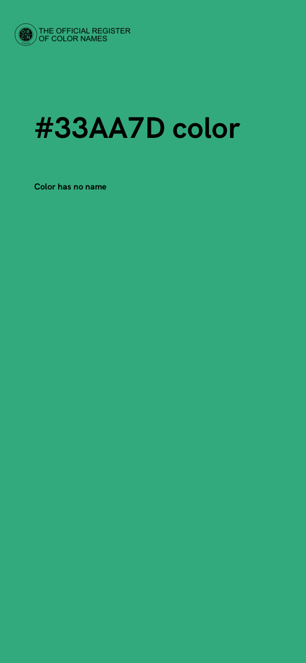 #33AA7D color image