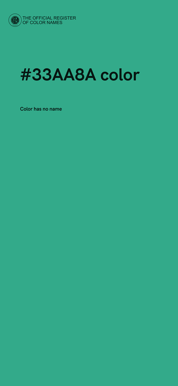 #33AA8A color image
