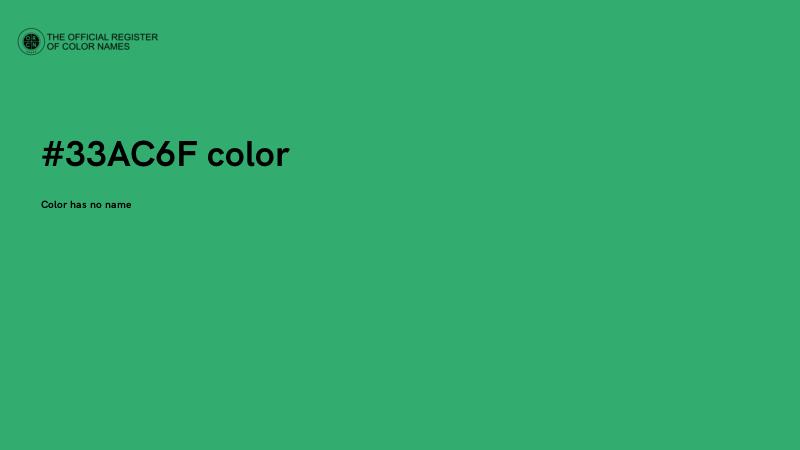 #33AC6F color image