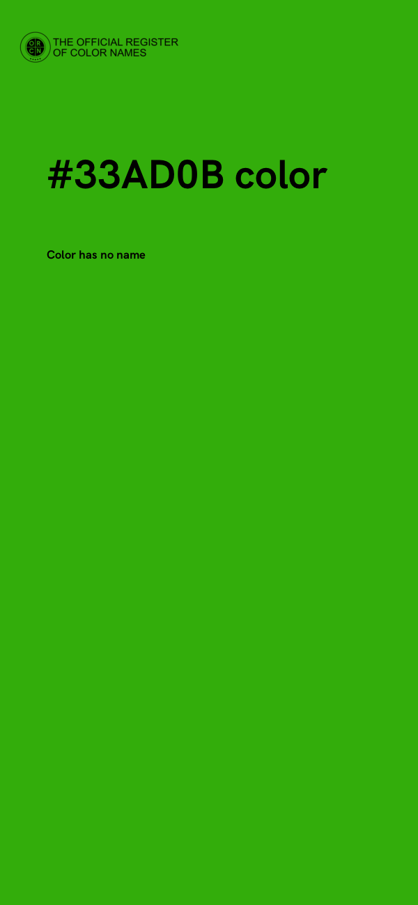 #33AD0B color image