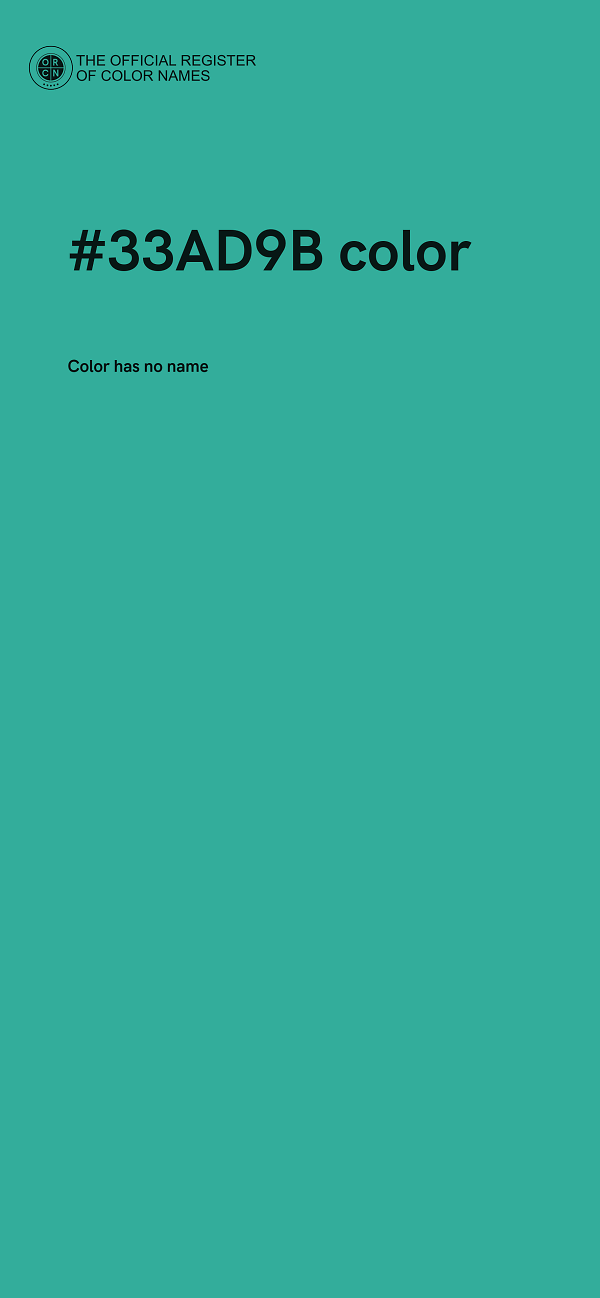#33AD9B color image