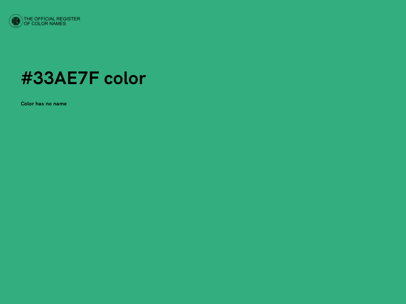 #33AE7F color image