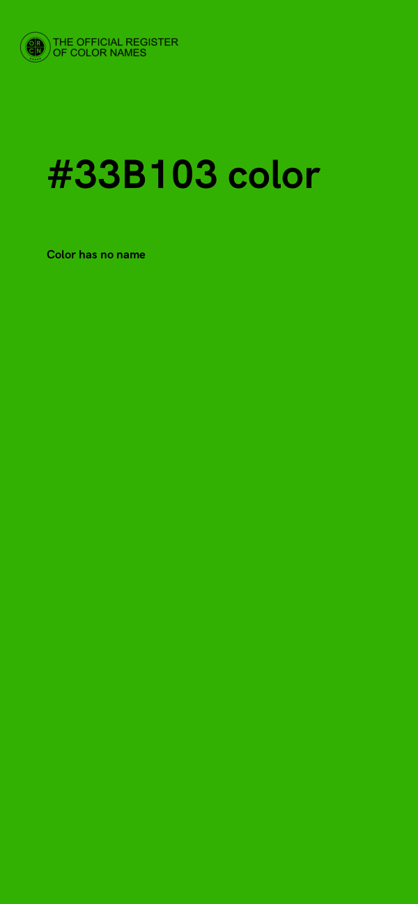 #33B103 color image