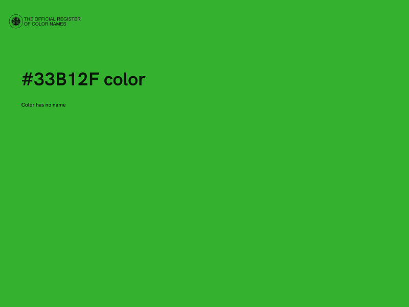 #33B12F color image