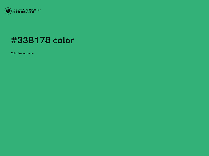 #33B178 color image