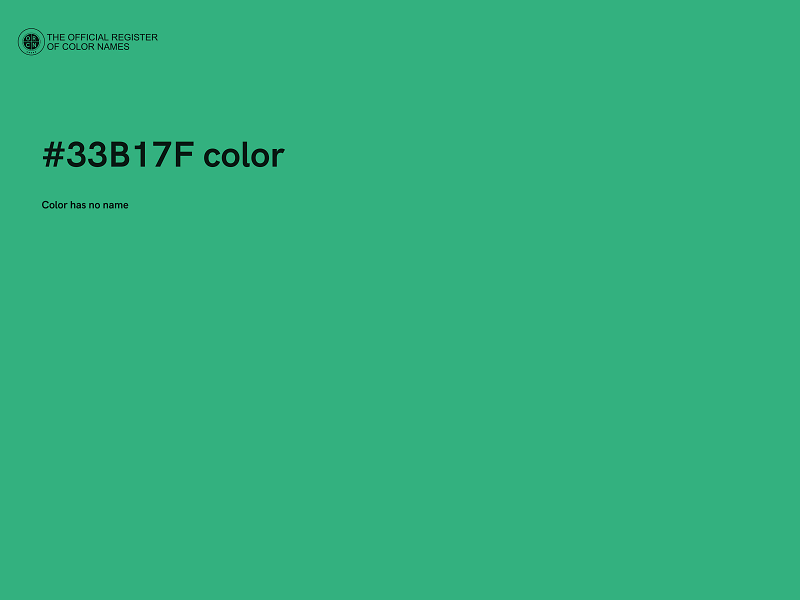 #33B17F color image