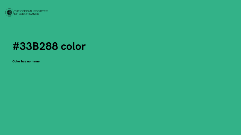 #33B288 color image