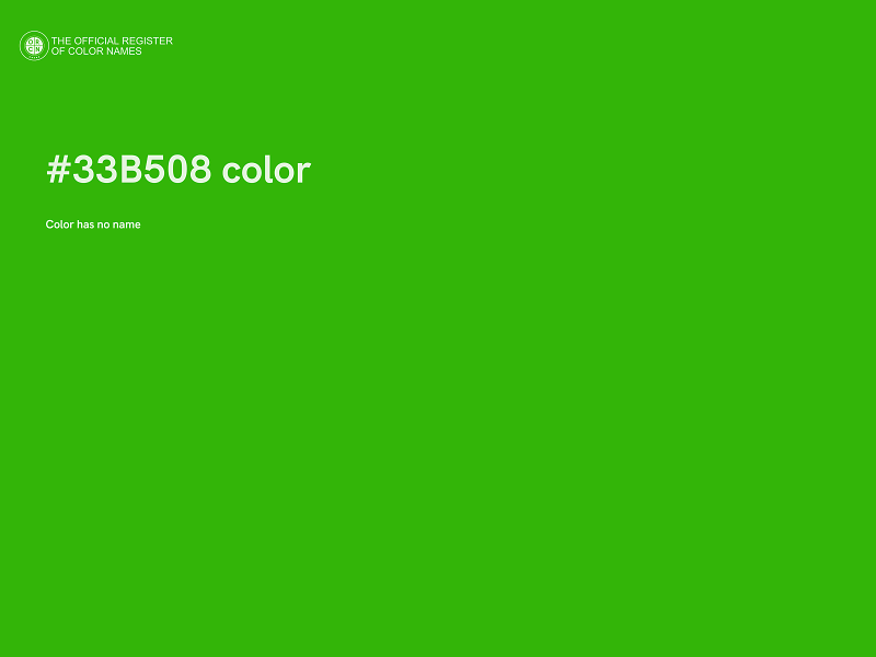 #33B508 color image
