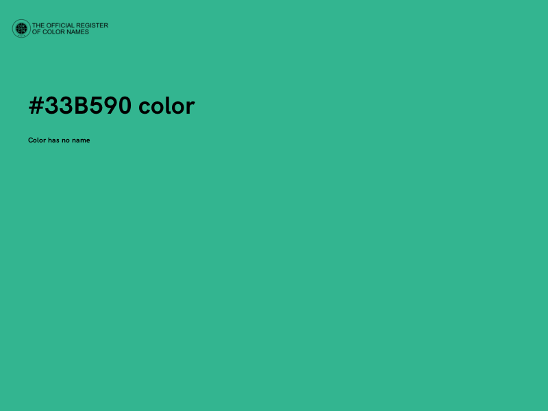 #33B590 color image
