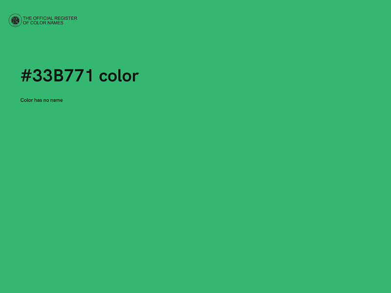 #33B771 color image