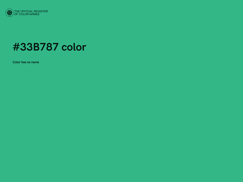 #33B787 color image