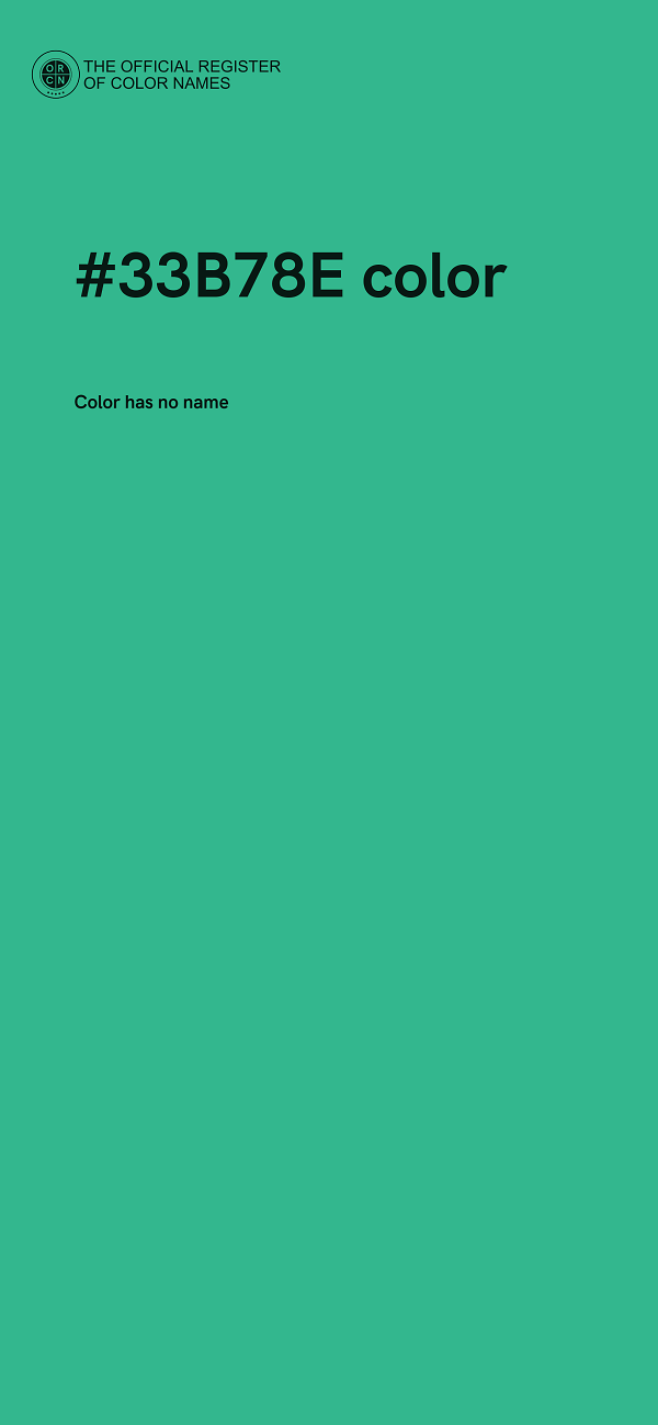 #33B78E color image