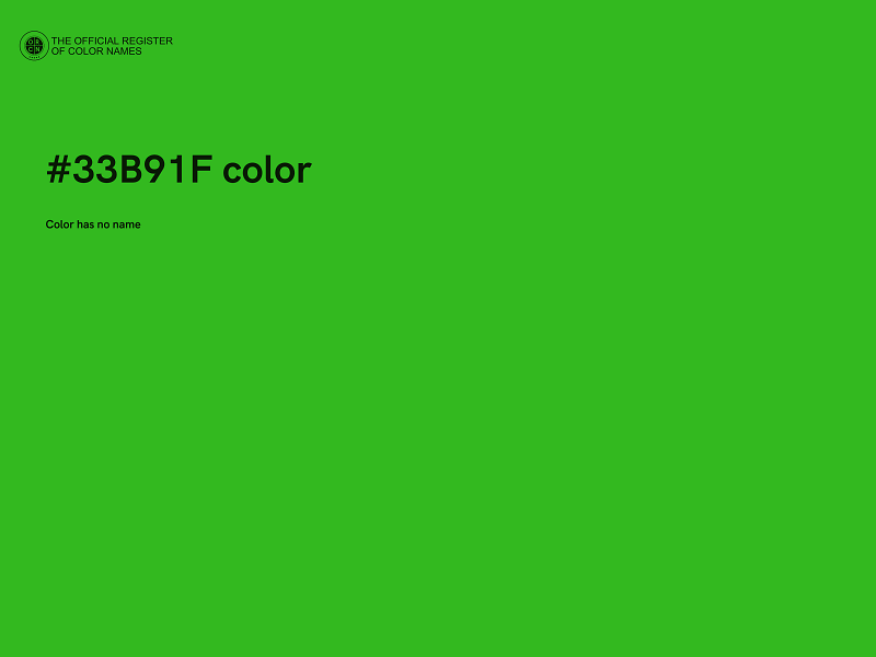 #33B91F color image